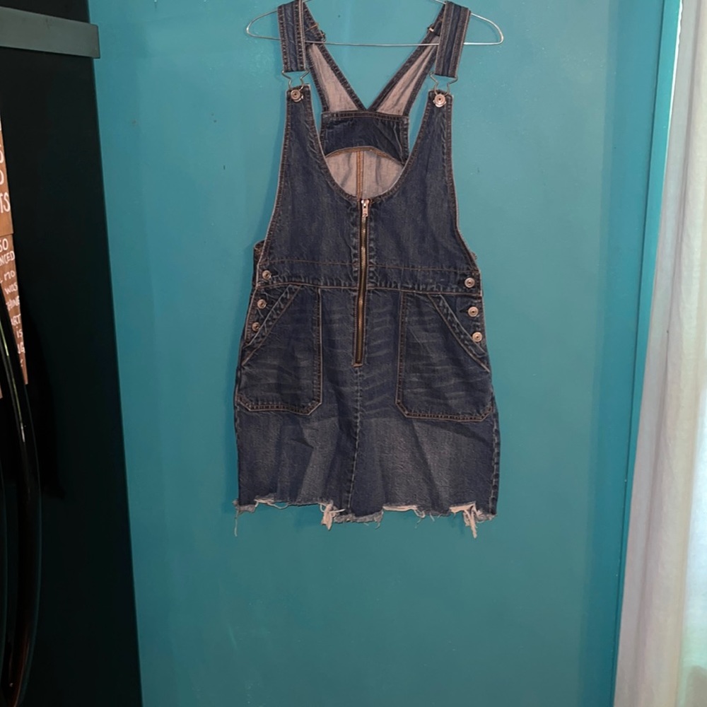 size M American Eagle Jean Overall Mini dress